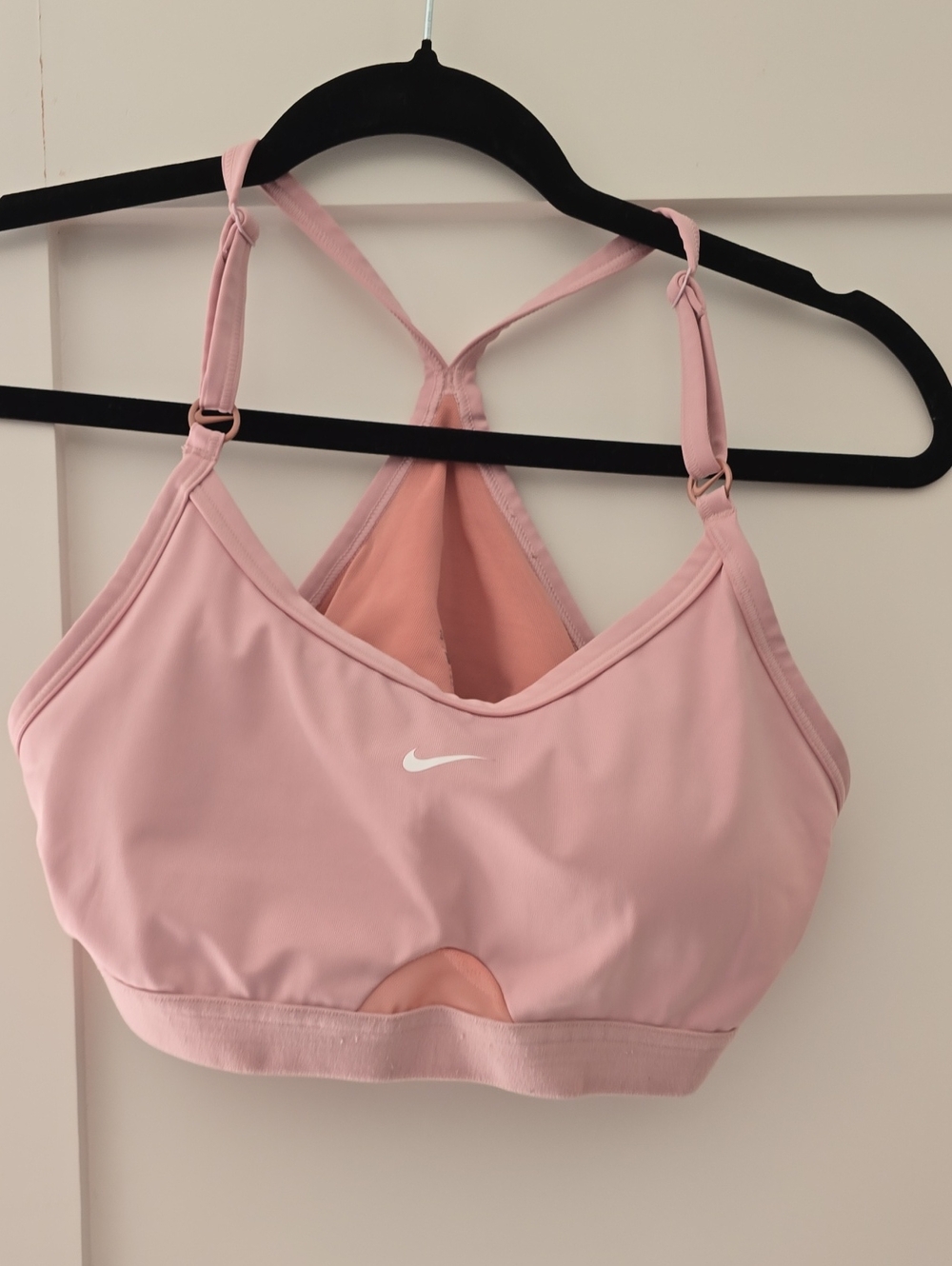 Nike Light Pink Racerback Sports Bra